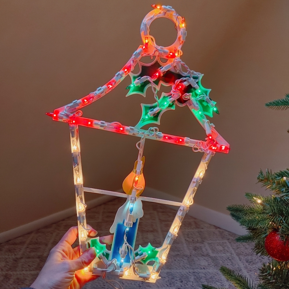 Vintage Christmas lantern light